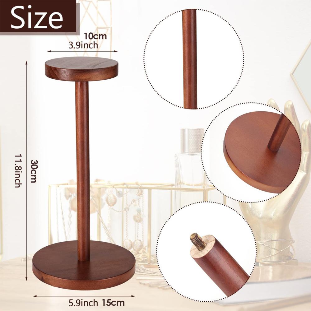 Wooden Hat Display Stand Watches Perfumes Wig Holder for Home Malls Markets for Retail and Home Use
Wooden Hat Display Stand Watches Perfumes Wig Holder for Home Malls Markets for Retail and Home Use