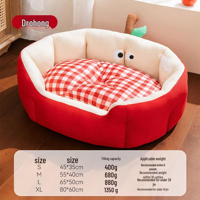 All-Season Cartoon Fruit Pet Nest for Cats & Small Dogs Small
All-Season Cartoon Fruit Pet Nest for Cats & Small Dogs Small