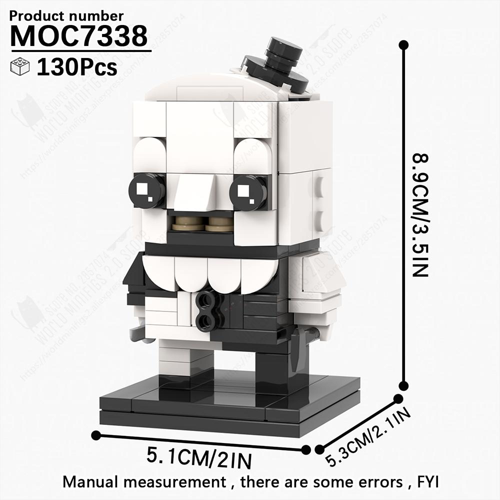 MOOXI Horror Movie Clown Demon Brickheaded Models MOC Bricks DIY Assembled Building Blocks Figure Toy Collection Decoration Gift
MOOXI Horror Movie Clown Demon Brickheaded Models MOC Bricks DIY Assembled Building Blocks Figure Toy Collection Decoration Gift