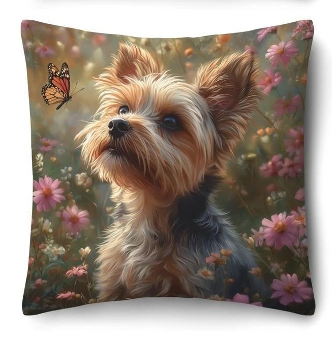 Милая наволочка с йоркширским терьером 45x45
Милая наволочка с йоркширским терьером 45x45