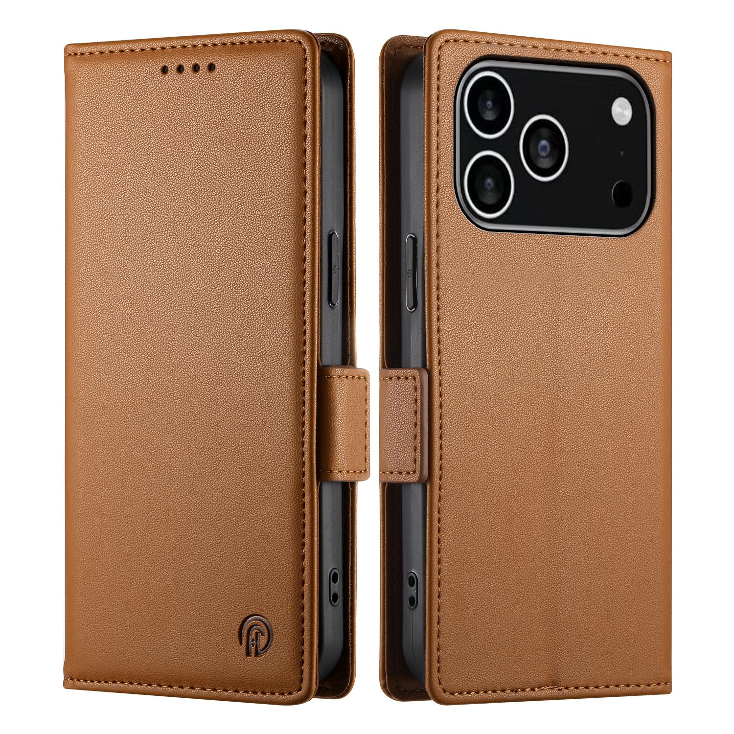 For iPhone 17 Pro Stand Case PU Leather Wallet Phone Cover Brown
For iPhone 17 Pro Stand Case PU Leather Wallet Phone Cover Brown