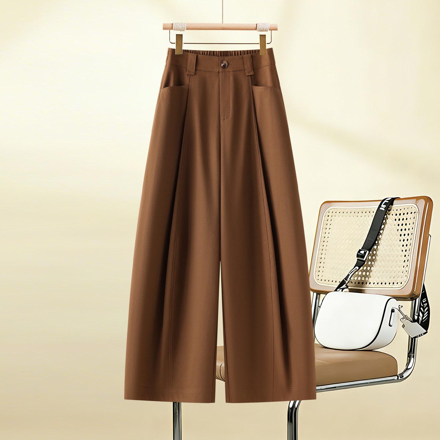 Stylish High-Waisted Wide-Leg Pants 2026: Women s Slimming Casual Spring/Autumn Pants S (80-95 jin) коричневый
Stylish High-Waisted Wide-Leg Pants 2026: Women s Slimming Casual Spring/Autumn Pants S (80-95 jin) коричневый