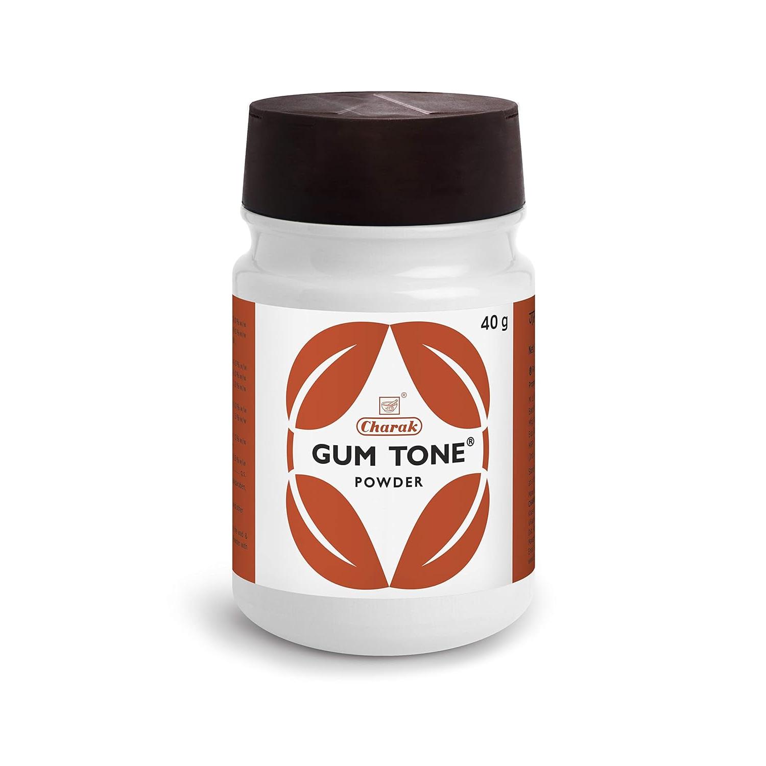 Charak Gumtone Herbal Powder For Healthy Gums and Teeth, Dental Plaque & Bad Breath - 40g
Charak Gumtone Herbal Powder For Healthy Gums and Teeth, Dental Plaque & Bad Breath - 40g