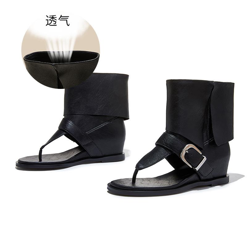 Retro Hong Kong style cool boots women s summer new flat toe sandals casual versatile short tube Roman women s shoes trend 40 чорний
Retro Hong Kong style cool boots women s summer new flat toe sandals casual versatile short tube Roman women s shoes trend 40 чорний