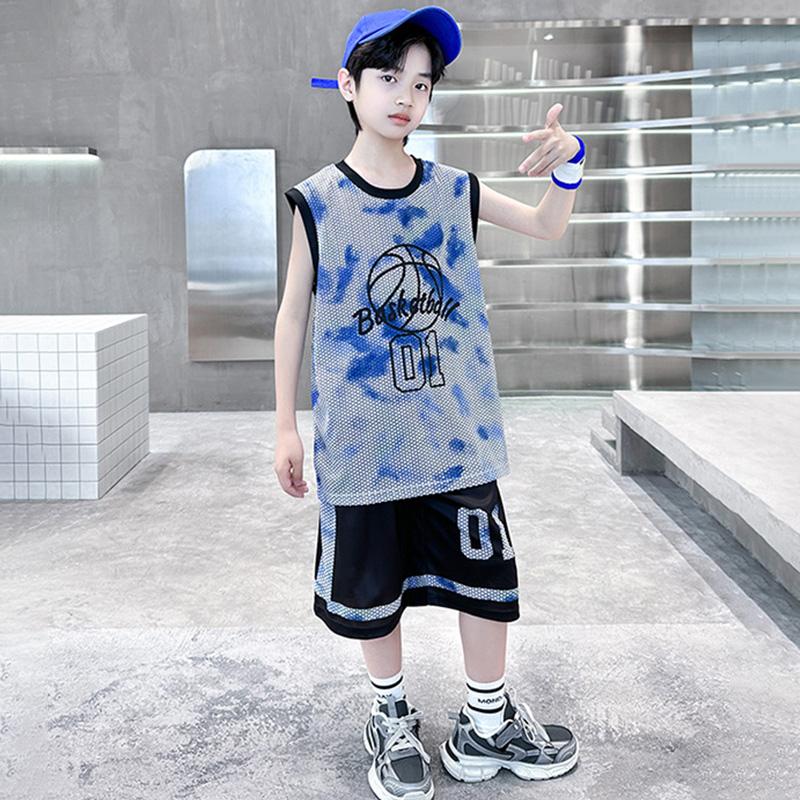 Boys Summer Quick Dry Basketball Vest Suit 5-14 Years Fashion Sleeveless T-shirt + Shorts 2-piece Kids Thin Sports Set 120 синий
Boys Summer Quick Dry Basketball Vest Suit 5-14 Years Fashion Sleeveless T-shirt + Shorts 2-piece Kids Thin Sports Set 120 синий