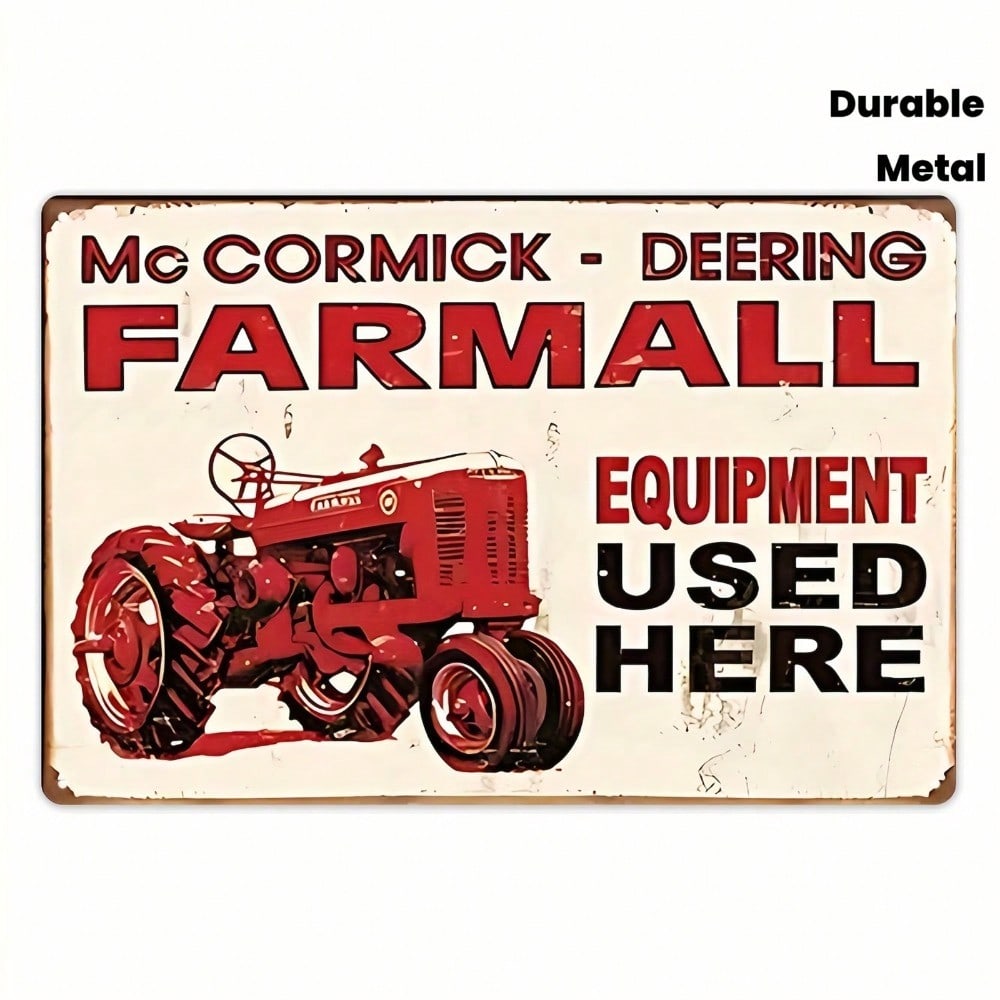 Vintage Tin Sign Farm Equipment Retro Wall Decor 12x8 Inch Man Cave Garage Bar 20x30 різнокольоровий
Vintage Tin Sign Farm Equipment Retro Wall Decor 12x8 Inch Man Cave Garage Bar 20x30 різнокольоровий