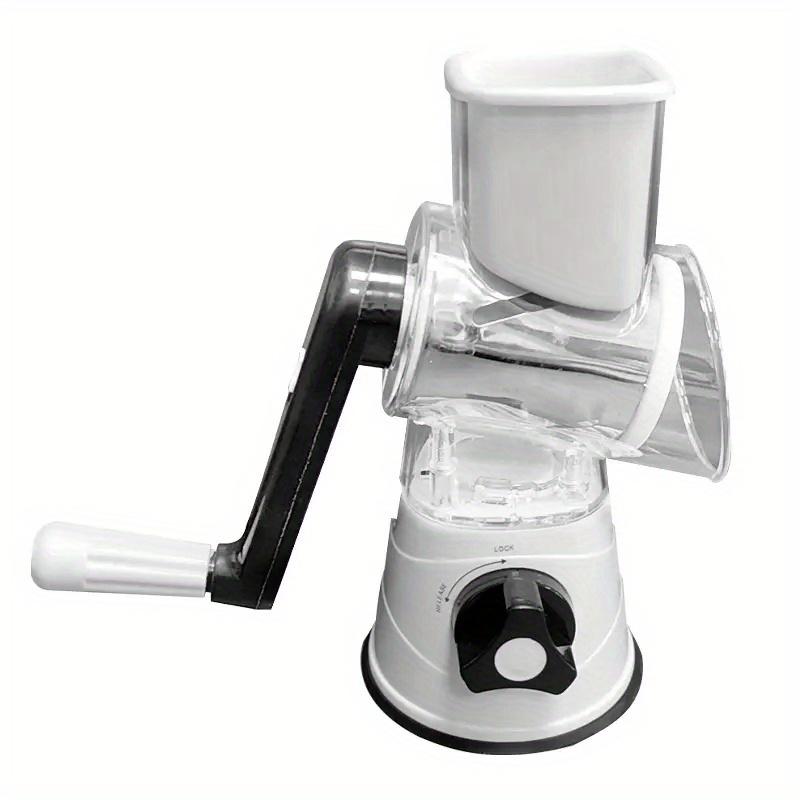 Овощерезка и слайсер Ручная кухонная машина для измельчения сыра с 3 острыми барабанами Многофункциональная измельчитель чеснока и картофеля белый
Овощерезка и слайсер Ручная кухонная машина для измельчения сыра с 3 острыми барабанами Многофункциональная измельчитель чеснока и картофеля белый