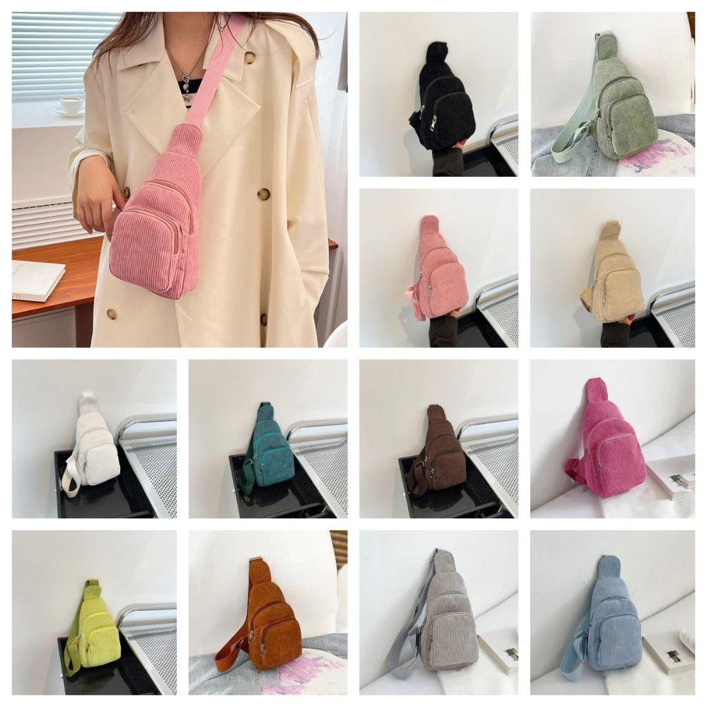 Solid Color Corduroy Chest Bag Schoolbag Waist Bag Portable Corduroy Crossbody Bag Girl зелений
Solid Color Corduroy Chest Bag Schoolbag Waist Bag Portable Corduroy Crossbody Bag Girl зелений