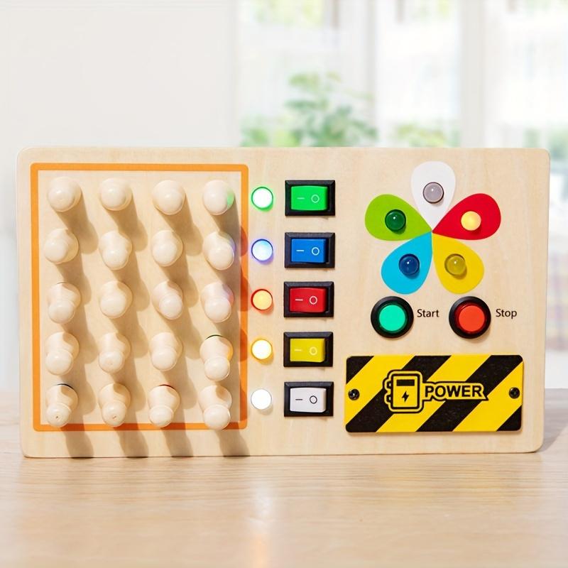 1set Wooden Busy Board for Logic & Memory Training, with Electronic Switches, Educational Tool, Sensory Motor Skills Development
1set Wooden Busy Board for Logic & Memory Training, with Electronic Switches, Educational Tool, Sensory Motor Skills Development