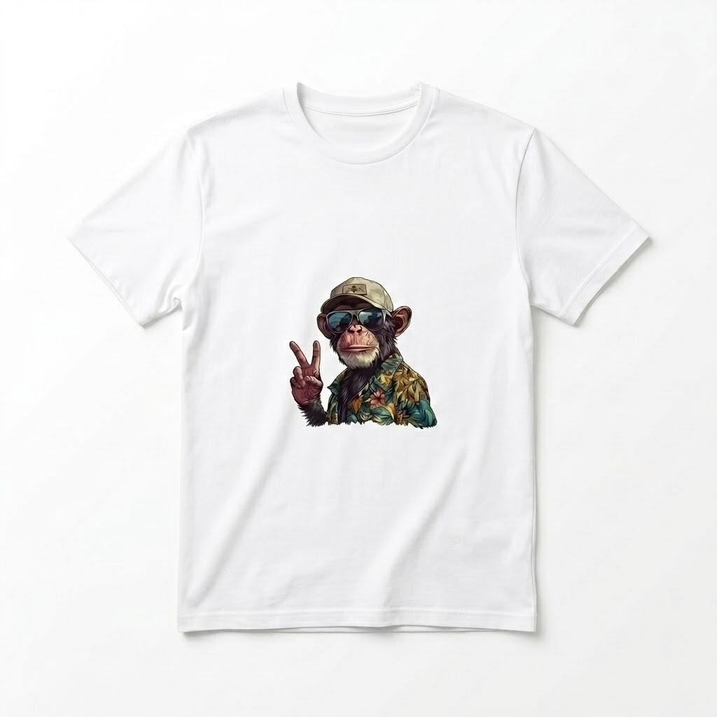 Cool Chimp Monkey Smoking Graphic T-Shirt - Retro Summer Streetwear Tee 5XL різнокольоровий
Cool Chimp Monkey Smoking Graphic T-Shirt - Retro Summer Streetwear Tee 5XL різнокольоровий