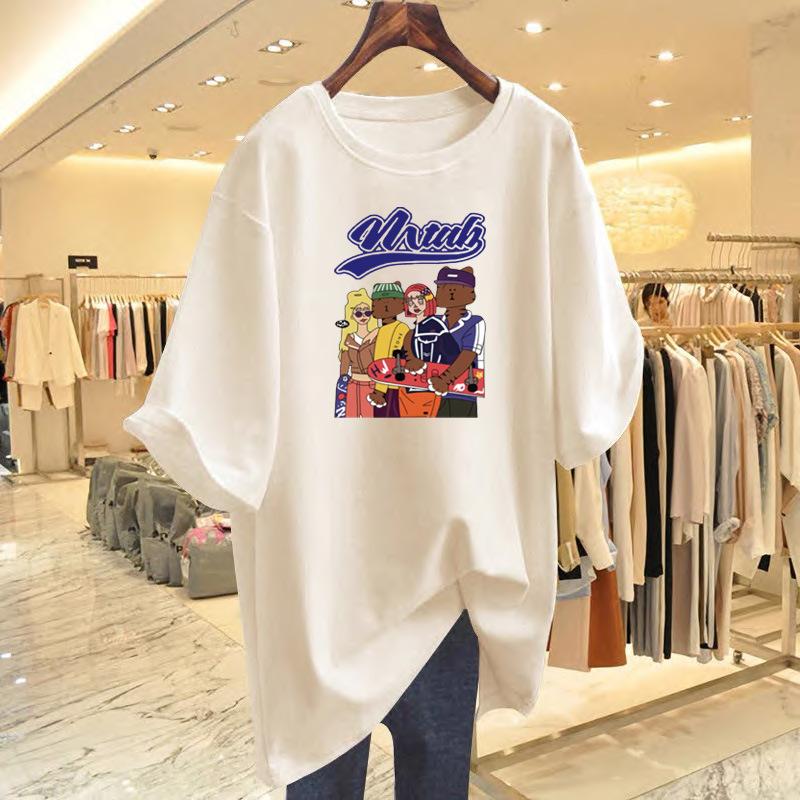 Cotton short-sleeved T-shirt women s 2025 new summer loose cartoon printing cotton versatile insT-shirt thin S
Cotton short-sleeved T-shirt women s 2025 new summer loose cartoon printing cotton versatile insT-shirt thin S