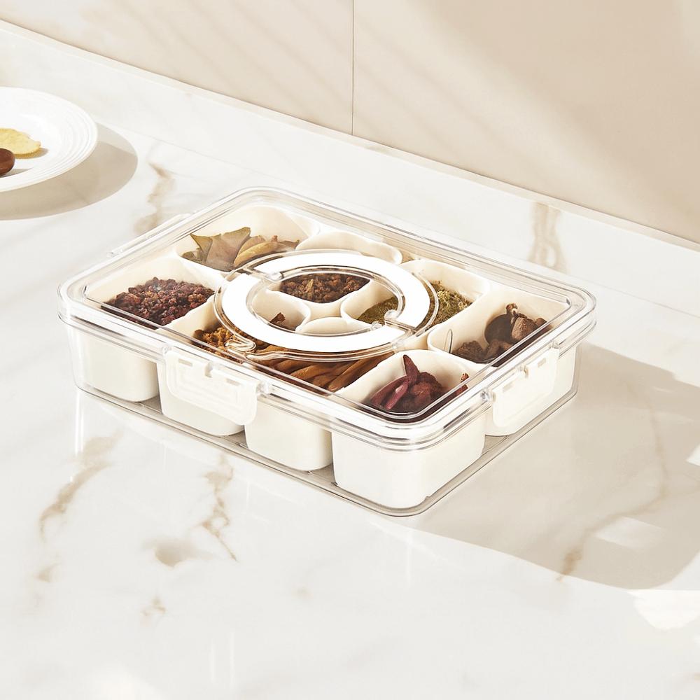 Moisture-Proof Seasoning Container Plastic Divided Serving Tray Office Lunch Style A
Moisture-Proof Seasoning Container Plastic Divided Serving Tray Office Lunch Style A