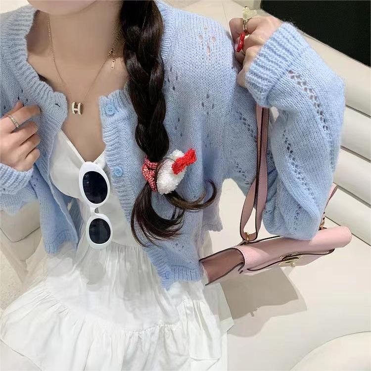 Sweet hollow knitted cardigan women s 2025 early spring new candy color lace round neck short small cardigan women 2044-24 (average size) синій
Sweet hollow knitted cardigan women s 2025 early spring new candy color lace round neck short small cardigan women 2044-24 (average size) синій