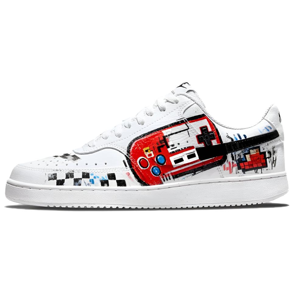 Nike Court Vision 1 Pixel Storm Abrasion Resistant Low top Skateboard Shoes Men s White Red DH2987-101(team488-) 42.5
Nike Court Vision 1 Pixel Storm Abrasion Resistant Low top Skateboard Shoes Men s White Red DH2987-101(team488-) 42.5