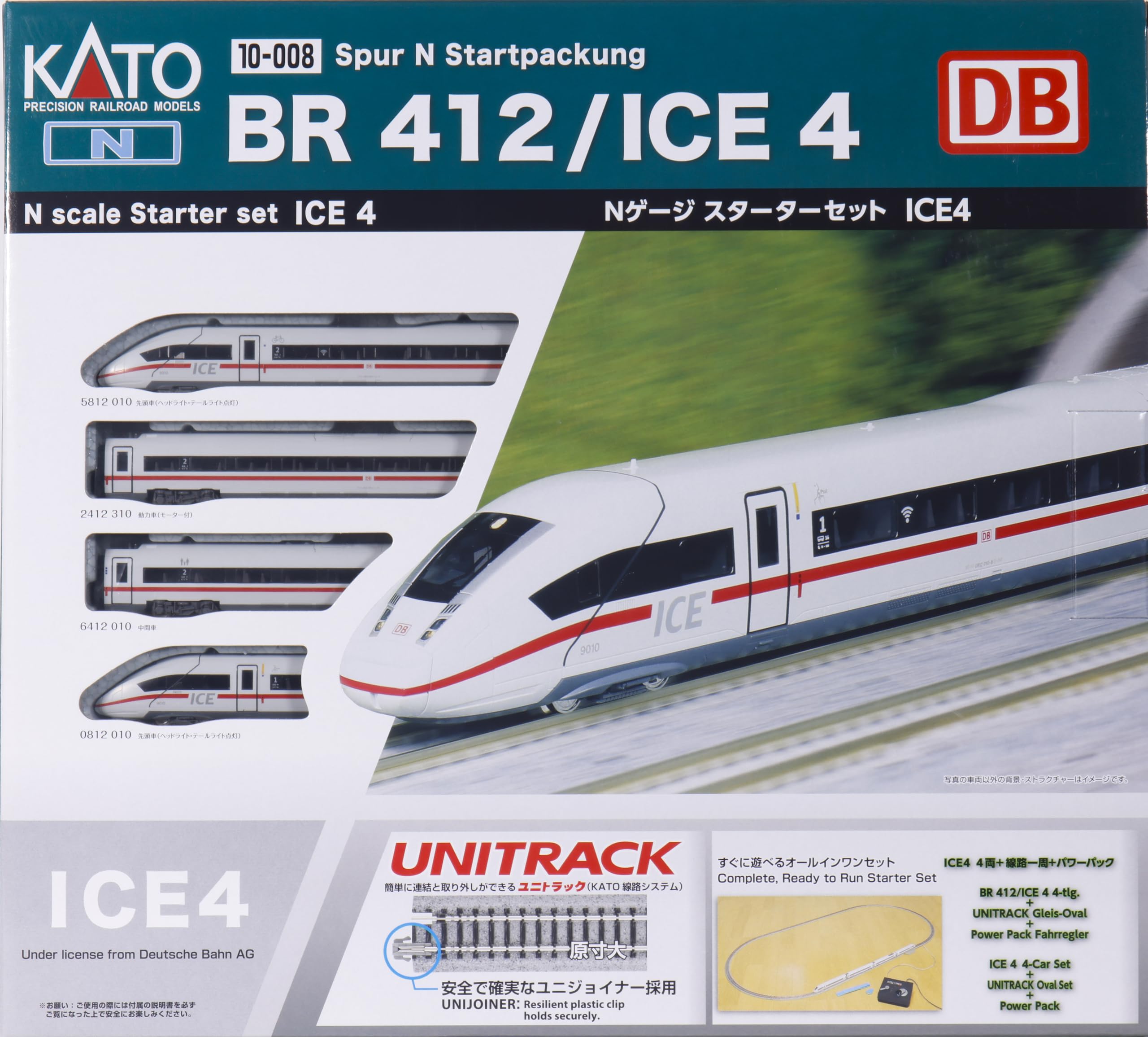 KATO N Gauge Starter Set ICE4 Railway Model Set 10-008
KATO N Gauge Starter Set ICE4 Railway Model Set 10-008