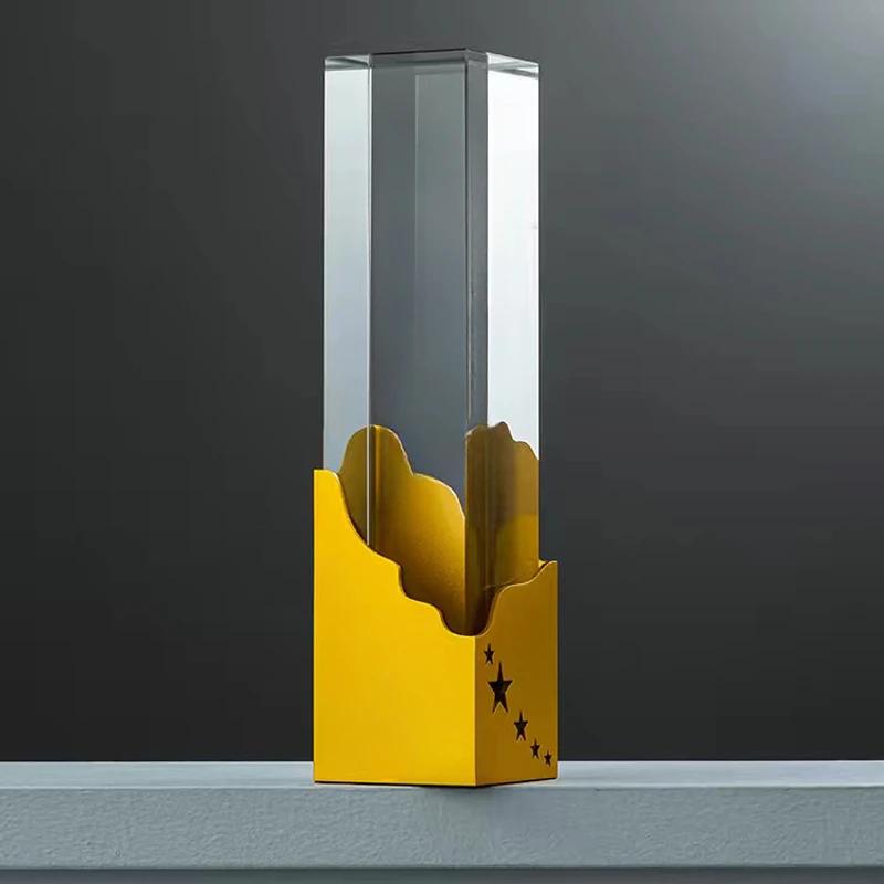 Customized Rectangular Three-Dimensional Pillar Crystal Trophy Employee Annual Meeting Celebration Souvenir Excellent Award, 1Pc
Customized Rectangular Three-Dimensional Pillar Crystal Trophy Employee Annual Meeting Celebration Souvenir Excellent Award, 1Pc