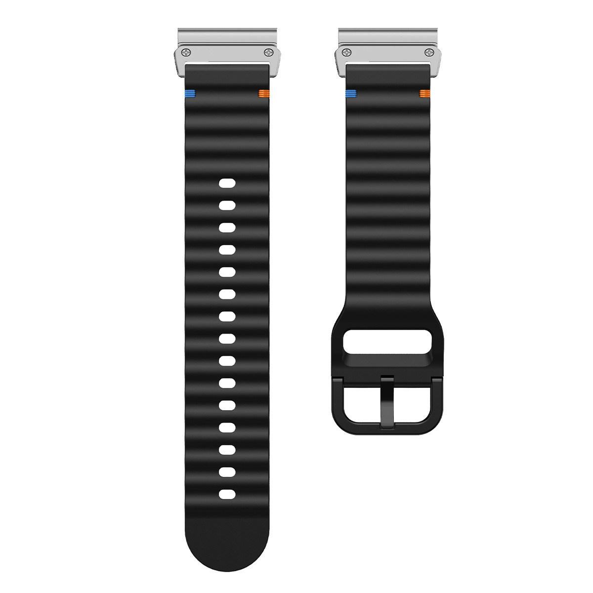 For Garmin Fenix 8 47mm/Fenix E 47mm 22mm Quick Release Wavy Texture Silicone Watch Strap with Silver Connector Light Grey
For Garmin Fenix 8 47mm/Fenix E 47mm 22mm Quick Release Wavy Texture Silicone Watch Strap with Silver Connector Light Grey