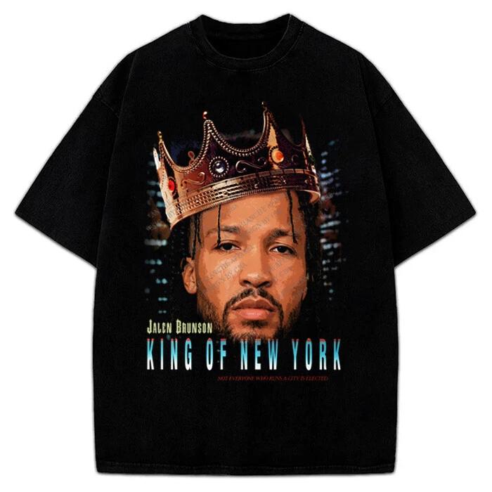 Jalen Brunson King Of New York Custom Graphic Playoff Basketball T-Shirt 4XL
Jalen Brunson King Of New York Custom Graphic Playoff Basketball T-Shirt 4XL