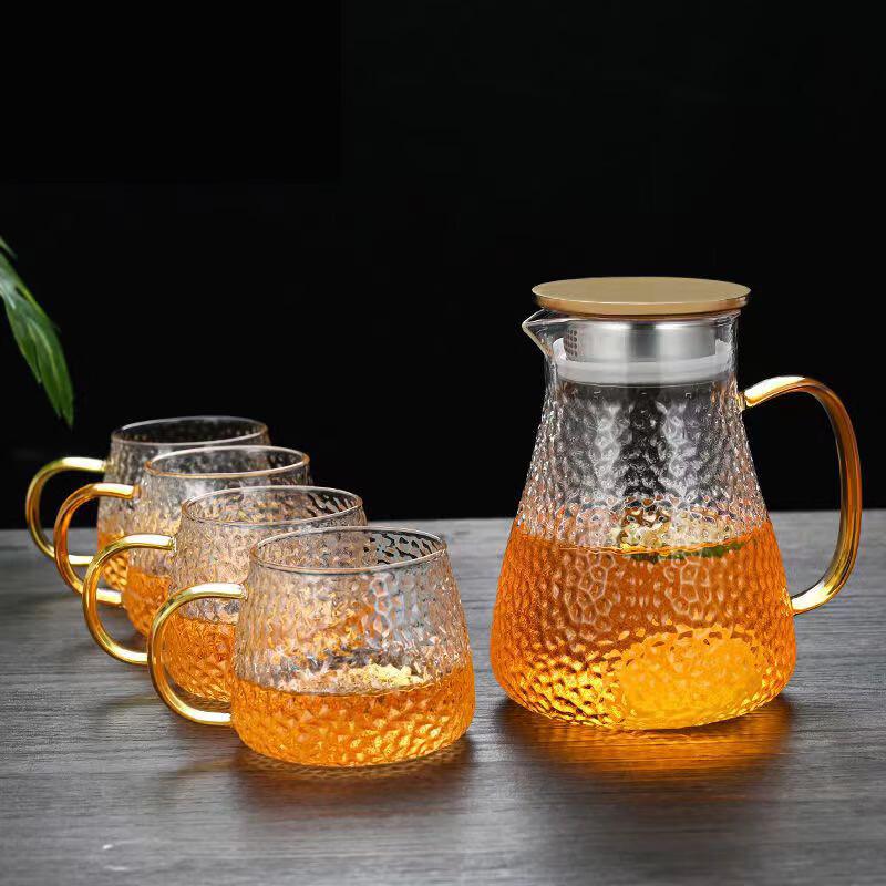 Glass Cold Water Pitcher Set 1500ml Pitcher + 4 Cups
Glass Cold Water Pitcher Set 1500ml Pitcher + 4 Cups