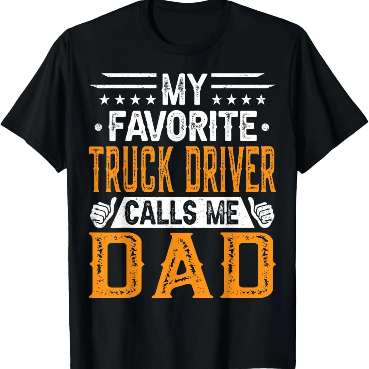 Mens My Favorite Truck Driver Calls Me Dad - Fathers Day T-Shirt XXXXXL чорний
Mens My Favorite Truck Driver Calls Me Dad - Fathers Day T-Shirt XXXXXL чорний