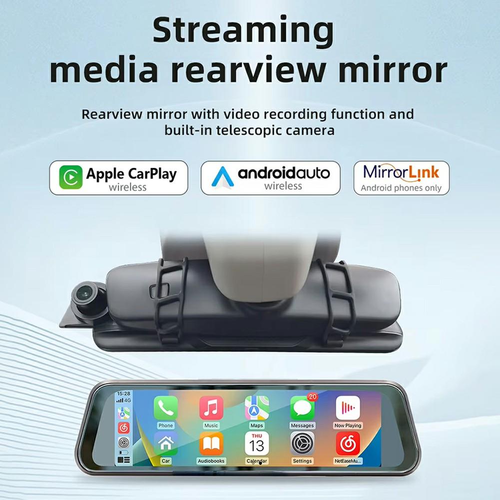 B5319R Carplay Dash Cam 9.36 Inch Streaming Media Bluetooth-Compatible HD Large Screen Rearview Mirror A
B5319R Carplay Dash Cam 9.36 Inch Streaming Media Bluetooth-Compatible HD Large Screen Rearview Mirror A