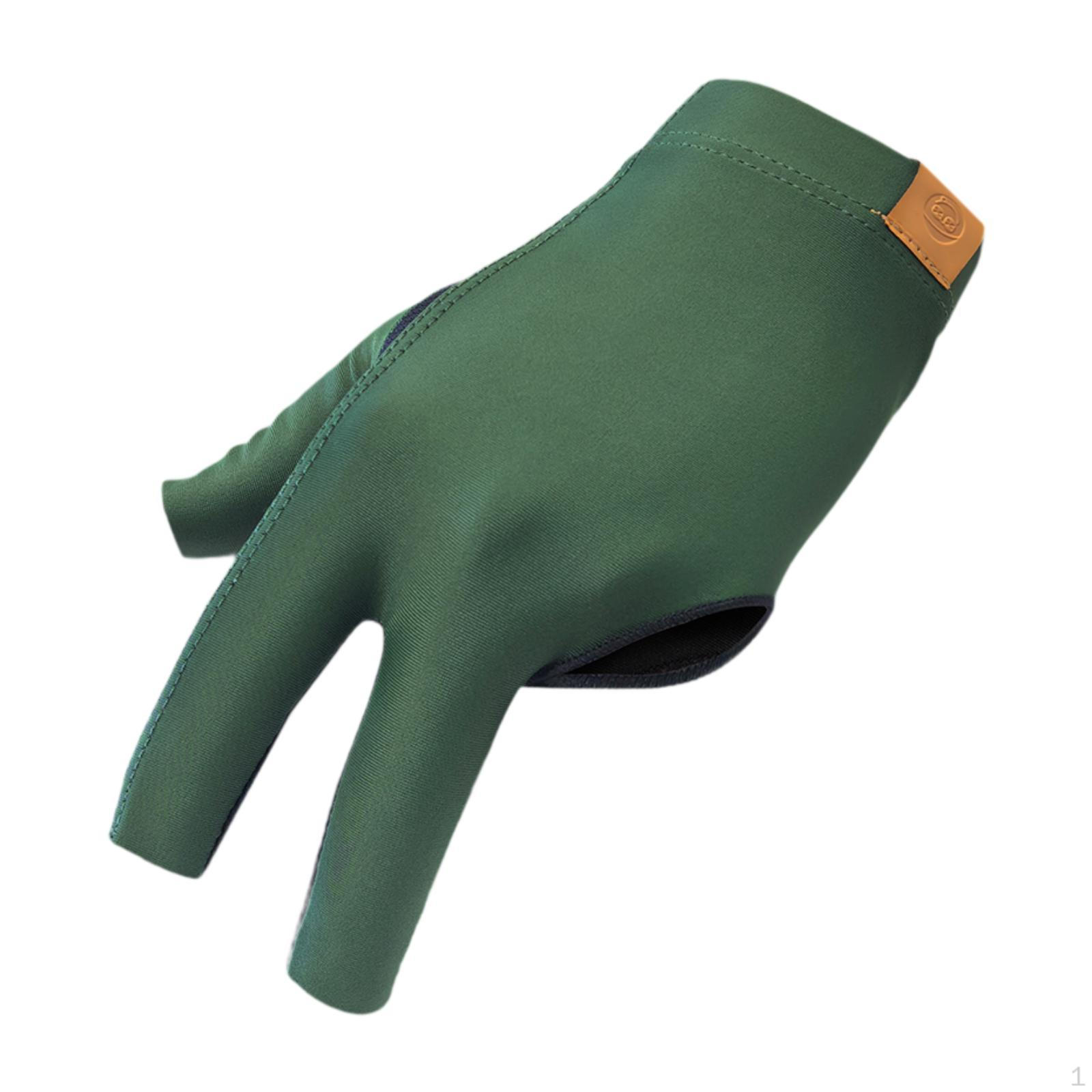 Перчатка для пула с тремя пальцами, износостойкая, не для бильярда, кий, пригодный для ношения женщинами темно-зеленого
Перчатка для пула с тремя пальцами, износостойкая, не для бильярда, кий, пригодный для ношения женщинами темно-зеленого