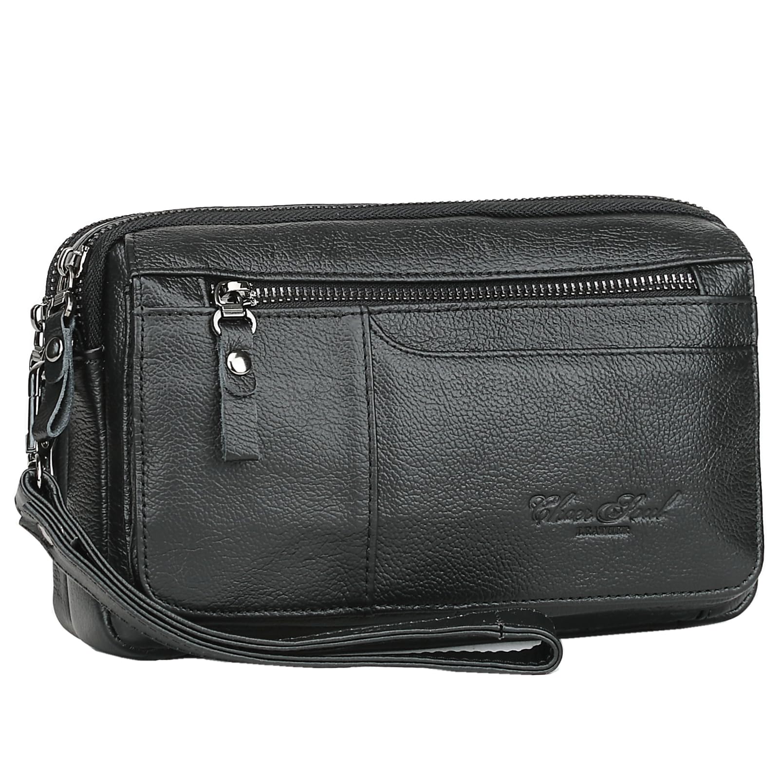 Meigardass Clutch Second Genuine Popular Clutch Large Capacity Men s Bag, Bag, Leather, Bag, Simple, Lightweight, (Black-3)
Meigardass Clutch Second Genuine Popular Clutch Large Capacity Men s Bag, Bag, Leather, Bag, Simple, Lightweight, (Black-3)