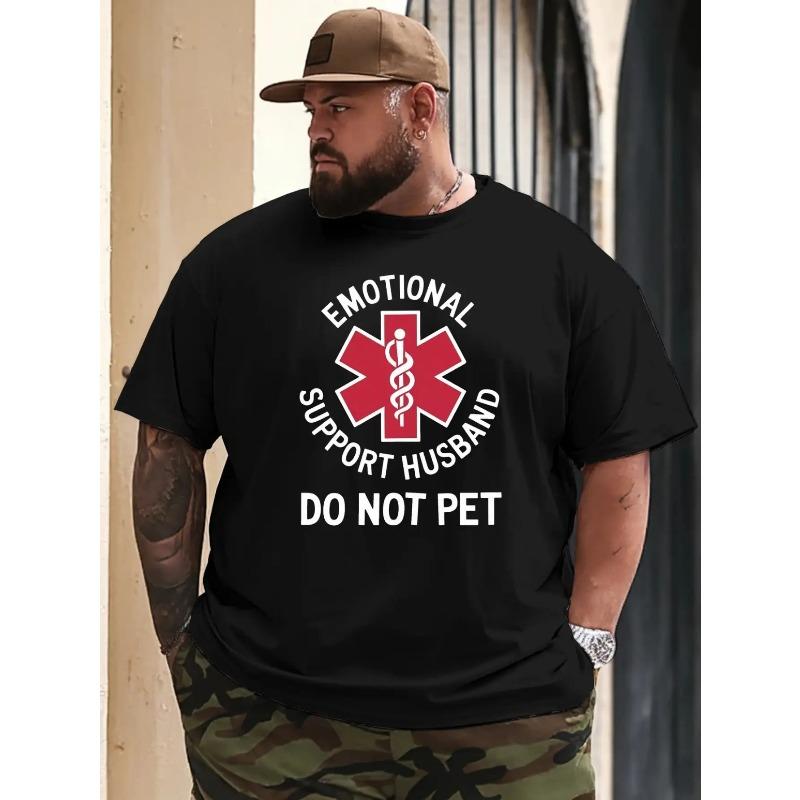 European sizes Funny Husband Gift T-Shirt - Emotional Support Husband Do Not Pet Print - Men s Oversized Casual Tee 4XL чорний
European sizes Funny Husband Gift T-Shirt - Emotional Support Husband Do Not Pet Print - Men s Oversized Casual Tee 4XL чорний