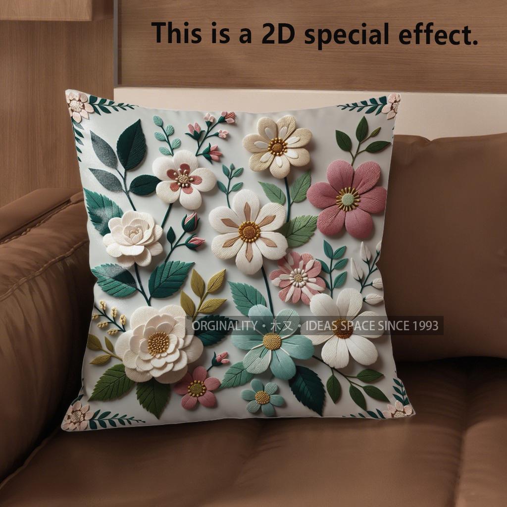 2D Vintage Floral Embossed Style 3D Print Throw Pillow Covers Pattern Cushion Cover Suitable For Sofa Bedroom Car Pillow Cover 40x40cm
2D Vintage Floral Embossed Style 3D Print Throw Pillow Covers Pattern Cushion Cover Suitable For Sofa Bedroom Car Pillow Cover 40x40cm