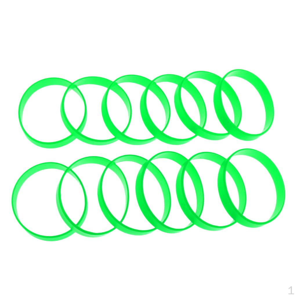 1 Dozen (12Pcs) Silicone Rubber Blank Bracelets - Various Colors for choose світло-зелений колір
1 Dozen (12Pcs) Silicone Rubber Blank Bracelets - Various Colors for choose світло-зелений колір