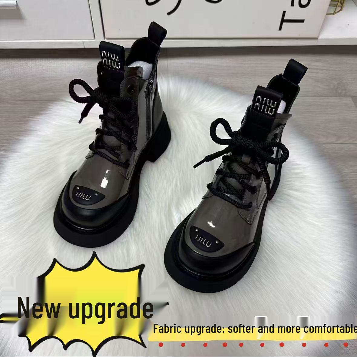 Женские ботинки Мартин в британском стиле 2025: Ботильоны на толстой подошве, увеличивающие рост, для осени и зимы 39
Женские ботинки Мартин в британском стиле 2025: Ботильоны на толстой подошве, увеличивающие рост, для осени и зимы 39