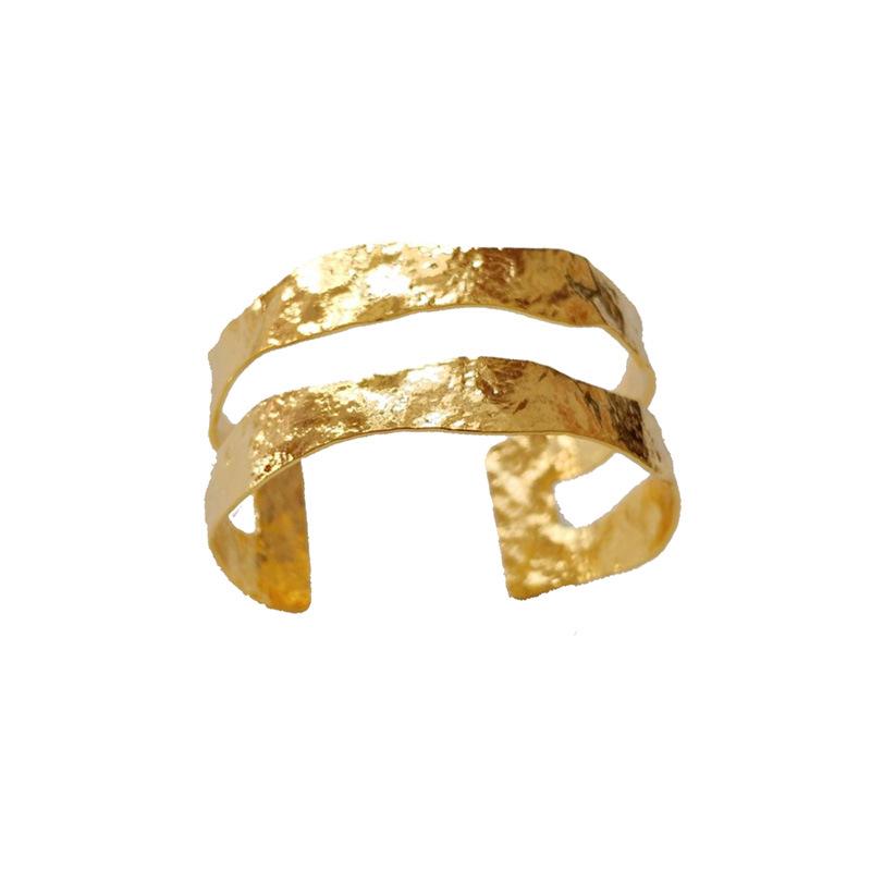 Минималистичный европейский и американский стиль, текстурированный открытый женский браслет с высоким удержанием, с золотым покрытием золотой
Минималистичный европейский и американский стиль, текстурированный открытый женский браслет с высоким удержанием, с золотым покрытием золотой