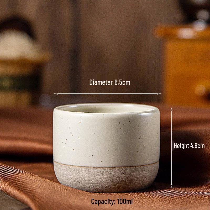 Japanese Coarse Pottery Espresso Cup - Retro Ceramic Tea Tasting Cup for Office or Home 180ml
Japanese Coarse Pottery Espresso Cup - Retro Ceramic Tea Tasting Cup for Office or Home 180ml