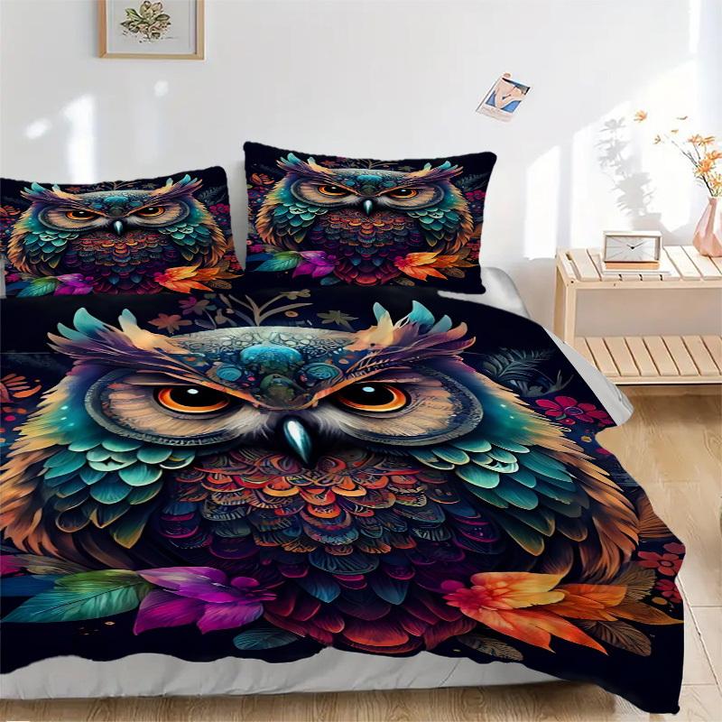 3pcs Colorful Owl Print Duvet Cover Set, Soft Comfortable Duvet Cover,Guest Room (1*Duvet Cover + 2*Pillowcase, Without Core) yy251104143 135x200cm
3pcs Colorful Owl Print Duvet Cover Set, Soft Comfortable Duvet Cover,Guest Room (1*Duvet Cover + 2*Pillowcase, Without Core) yy251104143 135x200cm