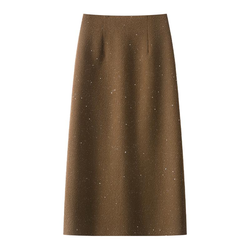 Khaki Wool Blend High-Waisted Midi Pencil Skirt for Women - 2024 Autumn/Winter Collection S
Khaki Wool Blend High-Waisted Midi Pencil Skirt for Women - 2024 Autumn/Winter Collection S