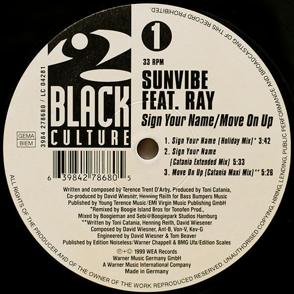 12inch Record SUNVIBE, RAY - Sign Your Name 3984278680 Black Culture 1999 Germany Soul/Funk Used
12inch Record SUNVIBE, RAY - Sign Your Name 3984278680 Black Culture 1999 Germany Soul/Funk Used