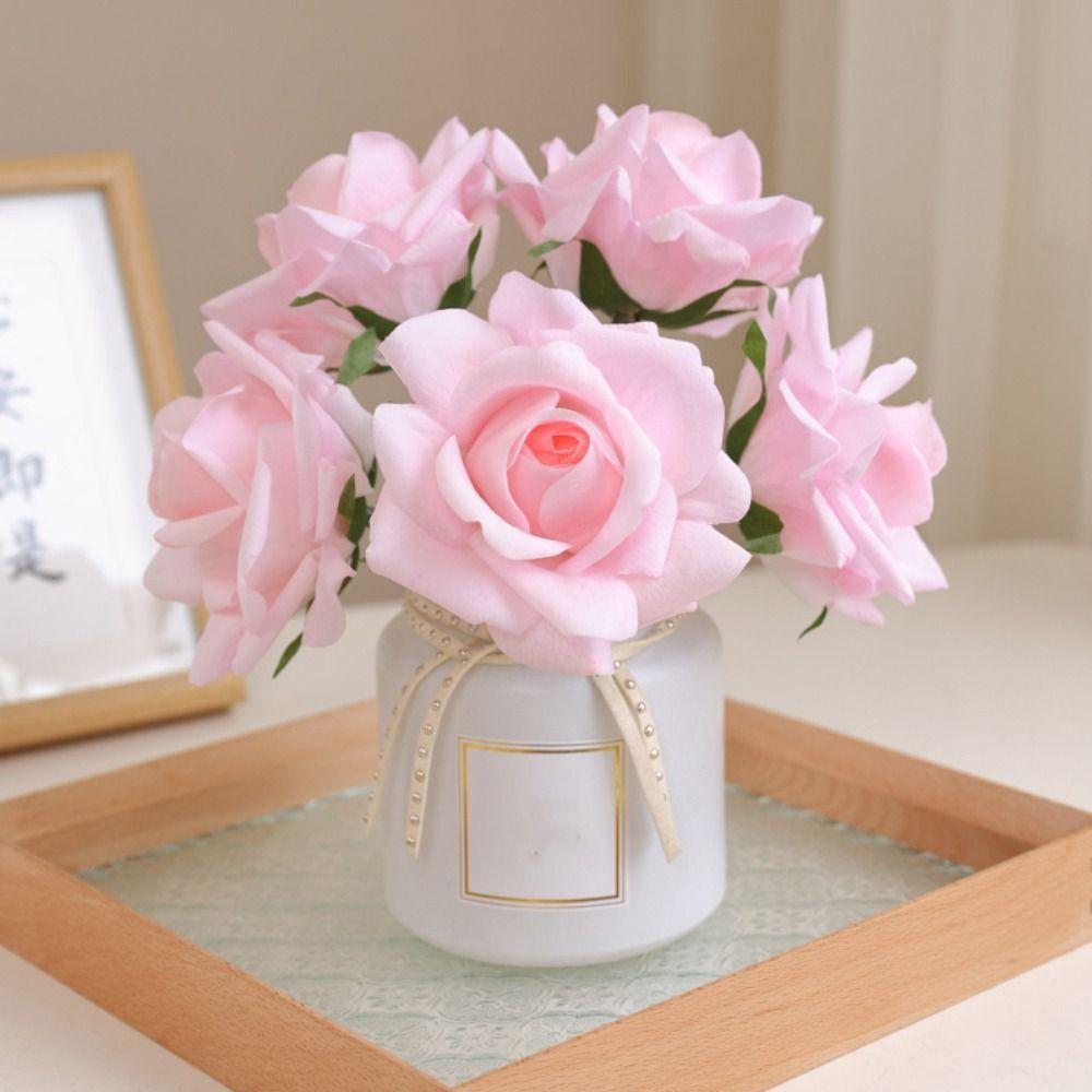 Curled Edge Artificial Rose Flower Branch Real Touch Fake Flowers Birthday Decor розовый
Curled Edge Artificial Rose Flower Branch Real Touch Fake Flowers Birthday Decor розовый
