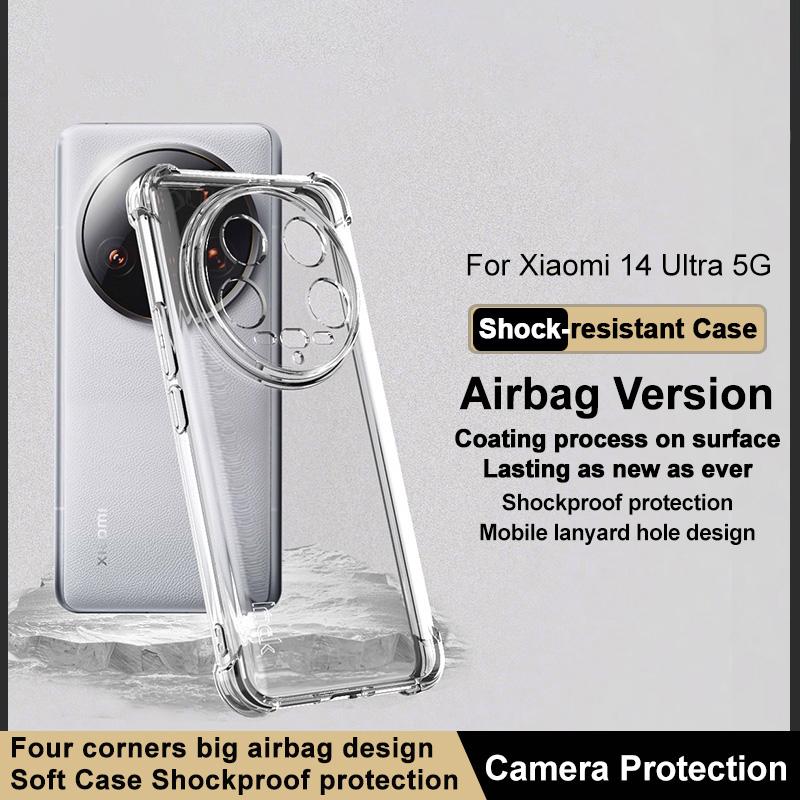IMAK For Xiaomi 14 Ultra Case Airbag Drop Protection TPU Phone Cover Transparent Black
IMAK For Xiaomi 14 Ultra Case Airbag Drop Protection TPU Phone Cover Transparent Black