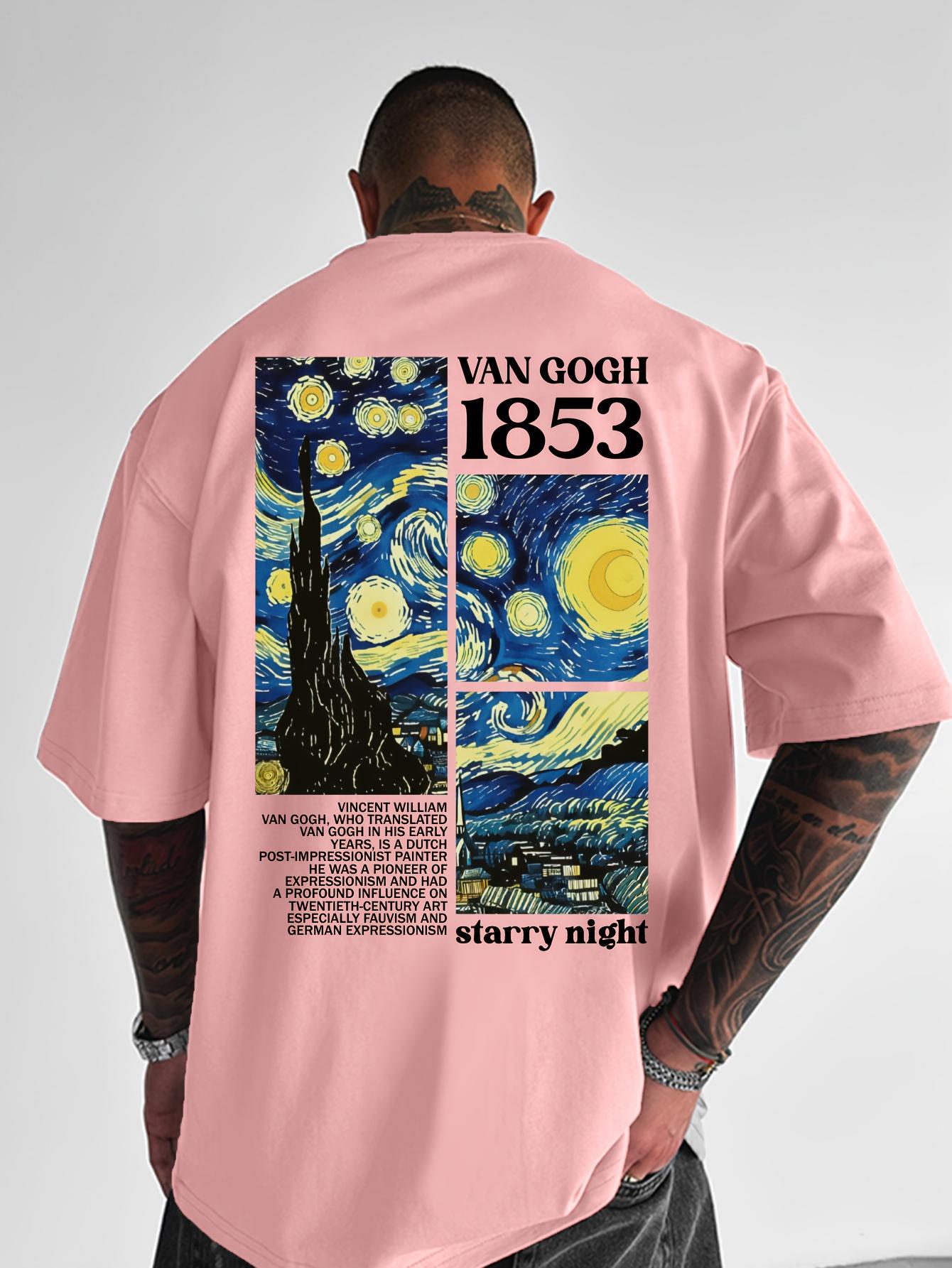 Adult Mens Tshirt Tribute Van Goghs Starry Sky 100 Cotton Comfortable Breathable Shortsleeved Versatile Family Daily Wear 4XL
Adult Mens Tshirt Tribute Van Goghs Starry Sky 100 Cotton Comfortable Breathable Shortsleeved Versatile Family Daily Wear 4XL