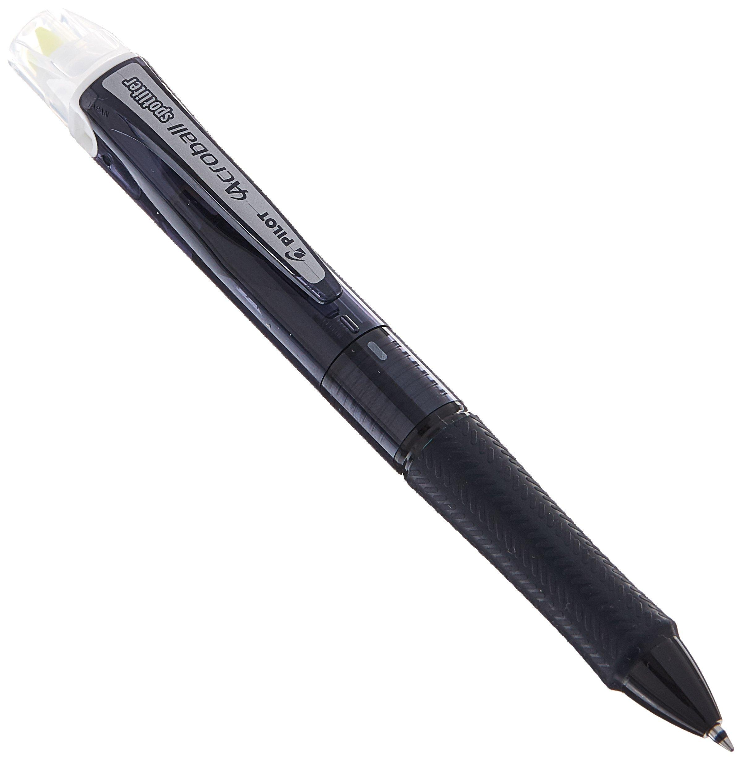 PILOT Acro Ballpoint Pen with Highlighter and Acroball Clear Black Yellow Highlighter BKAS-60F-CBY 3-Color Spotlighter, Black/Red/Blue Ink, Body,
PILOT Acro Ballpoint Pen with Highlighter and Acroball Clear Black Yellow Highlighter BKAS-60F-CBY 3-Color Spotlighter, Black/Red/Blue Ink, Body,