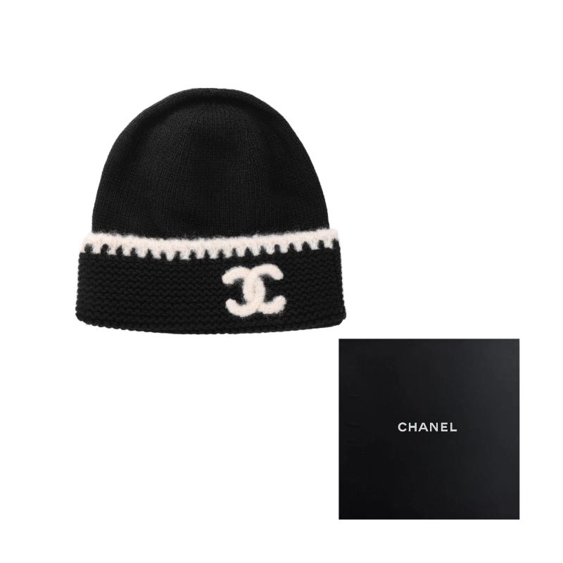 CHANEL 23A Double C knitted decoration cashmere wool hat Men and women same style couple model black чорний
CHANEL 23A Double C knitted decoration cashmere wool hat Men and women same style couple model black чорний