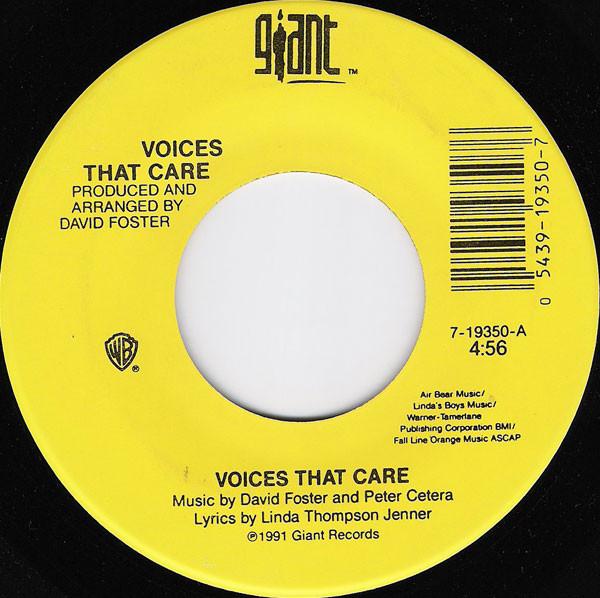 7inch Record VOICES THAT CARE - Voices That Care U20713M Giant Records 1991 US Soul/Funk Used
7inch Record VOICES THAT CARE - Voices That Care U20713M Giant Records 1991 US Soul/Funk Used