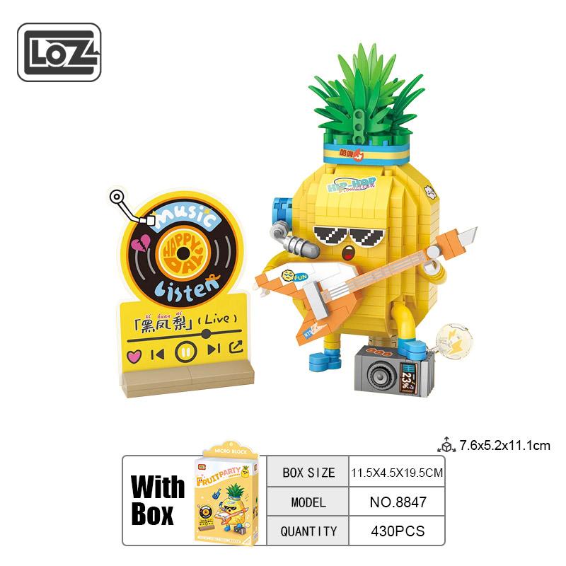 LOZ Fruit Party DIY Декоративні блоки Домашня прикраса Модель Будівельні блоки Іграшки Збірна іграшка Різдвяний подарунок для дітей
LOZ Fruit Party DIY Декоративні блоки Домашня прикраса Модель Будівельні блоки Іграшки Збірна іграшка Різдвяний подарунок для дітей