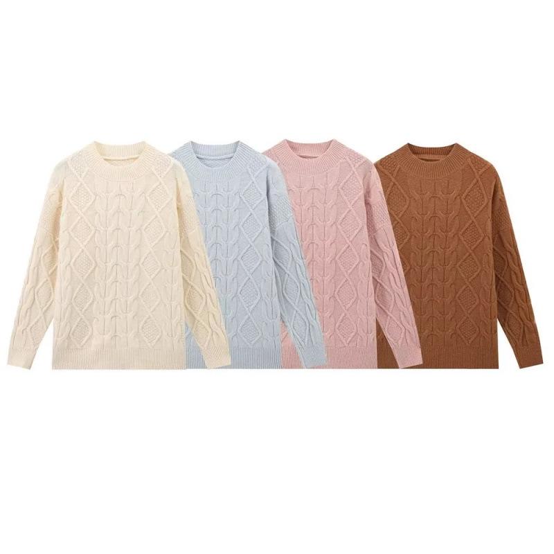 Women s Autumn & Winter Wheat Ear Cable Knit Ribbed Sweater: Casual & Versatile Pullover Small
Women s Autumn & Winter Wheat Ear Cable Knit Ribbed Sweater: Casual & Versatile Pullover Small