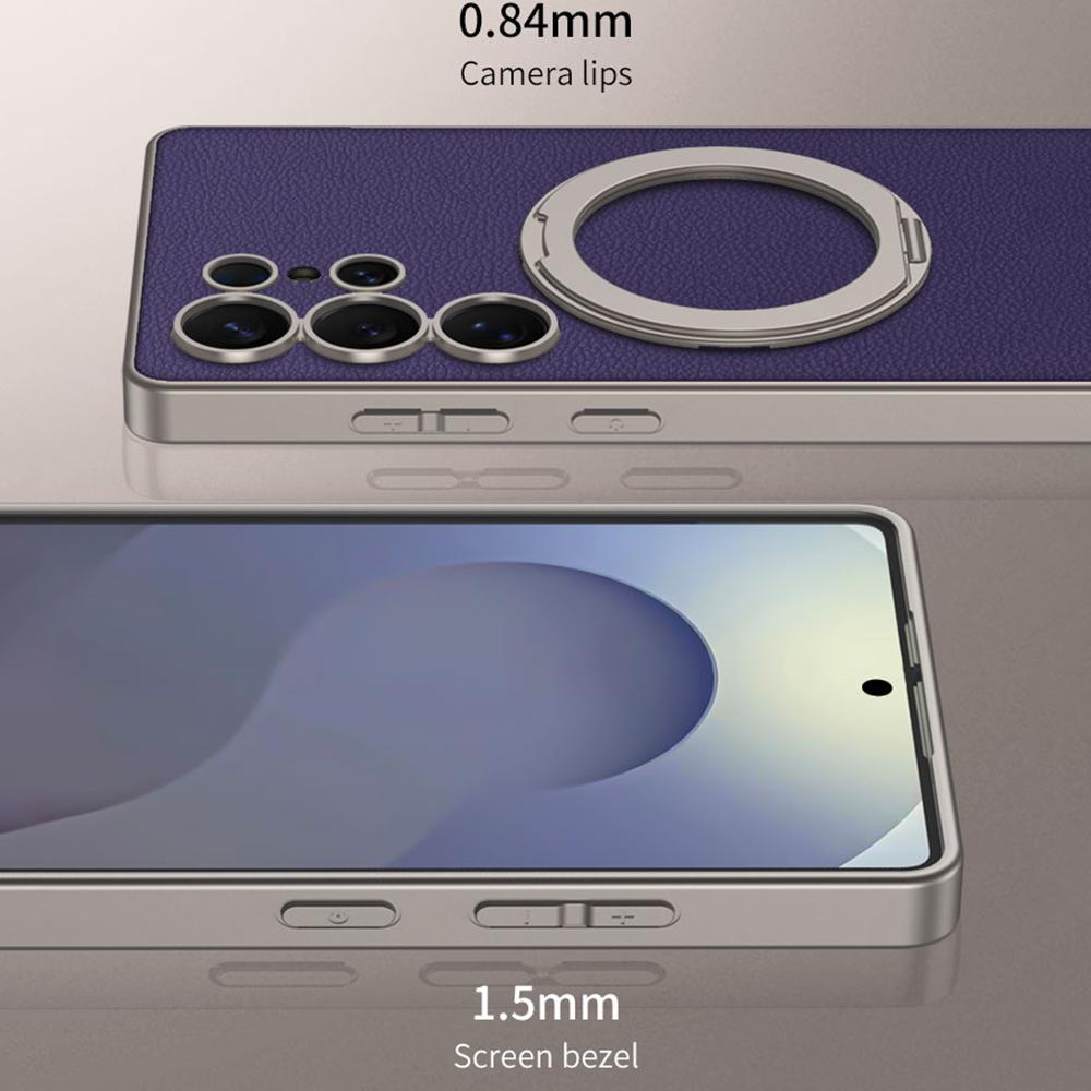 For Samsung Galaxy S25 Ultra Magnetic Case PU+TPU+PC Phone Back Cover with Kickstand Titanium Grey
For Samsung Galaxy S25 Ultra Magnetic Case PU+TPU+PC Phone Back Cover with Kickstand Titanium Grey
