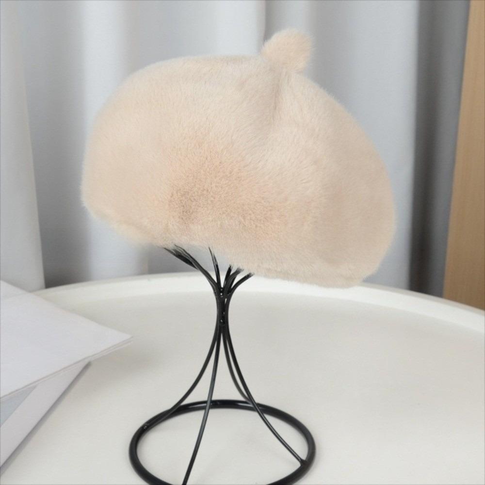 Vintage Pumpkin Beanie Fluffy Texture Fur Beret Cap Elegant Mink Velvet Hat for Winter Season бежевий
Vintage Pumpkin Beanie Fluffy Texture Fur Beret Cap Elegant Mink Velvet Hat for Winter Season бежевий