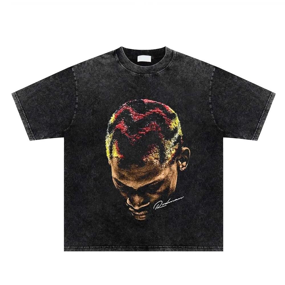 Hip Hop Streetwear Summer Dennis Rodman Graphic T-Shirt Men Women Washed T-shirt Funny Oversized T Shirt Cotton O-Neck Tee Tops
Hip Hop Streetwear Summer Dennis Rodman Graphic T-Shirt Men Women Washed T-shirt Funny Oversized T Shirt Cotton O-Neck Tee Tops