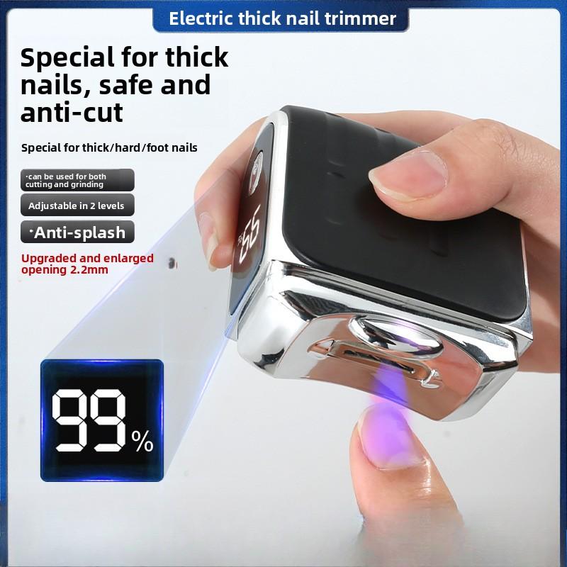 Electric Nail Clipper Automatic Trimmer Nail Brightener Old Man Thick Nail Anti-splash Two-in-one Nail Clipper Nail Grinder
Electric Nail Clipper Automatic Trimmer Nail Brightener Old Man Thick Nail Anti-splash Two-in-one Nail Clipper Nail Grinder