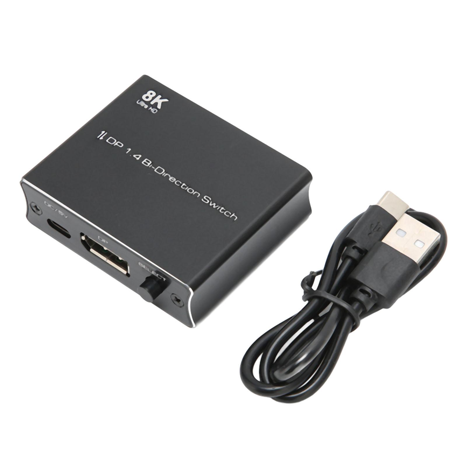 Переключатель Displayport 1.4 8K 2-сторонний 1 вход 2 выхода ИЛИ 2 входа 1 выход Высокое разрешение Подключи и играй
Переключатель Displayport 1.4 8K 2-сторонний 1 вход 2 выхода ИЛИ 2 входа 1 выход Высокое разрешение Подключи и играй