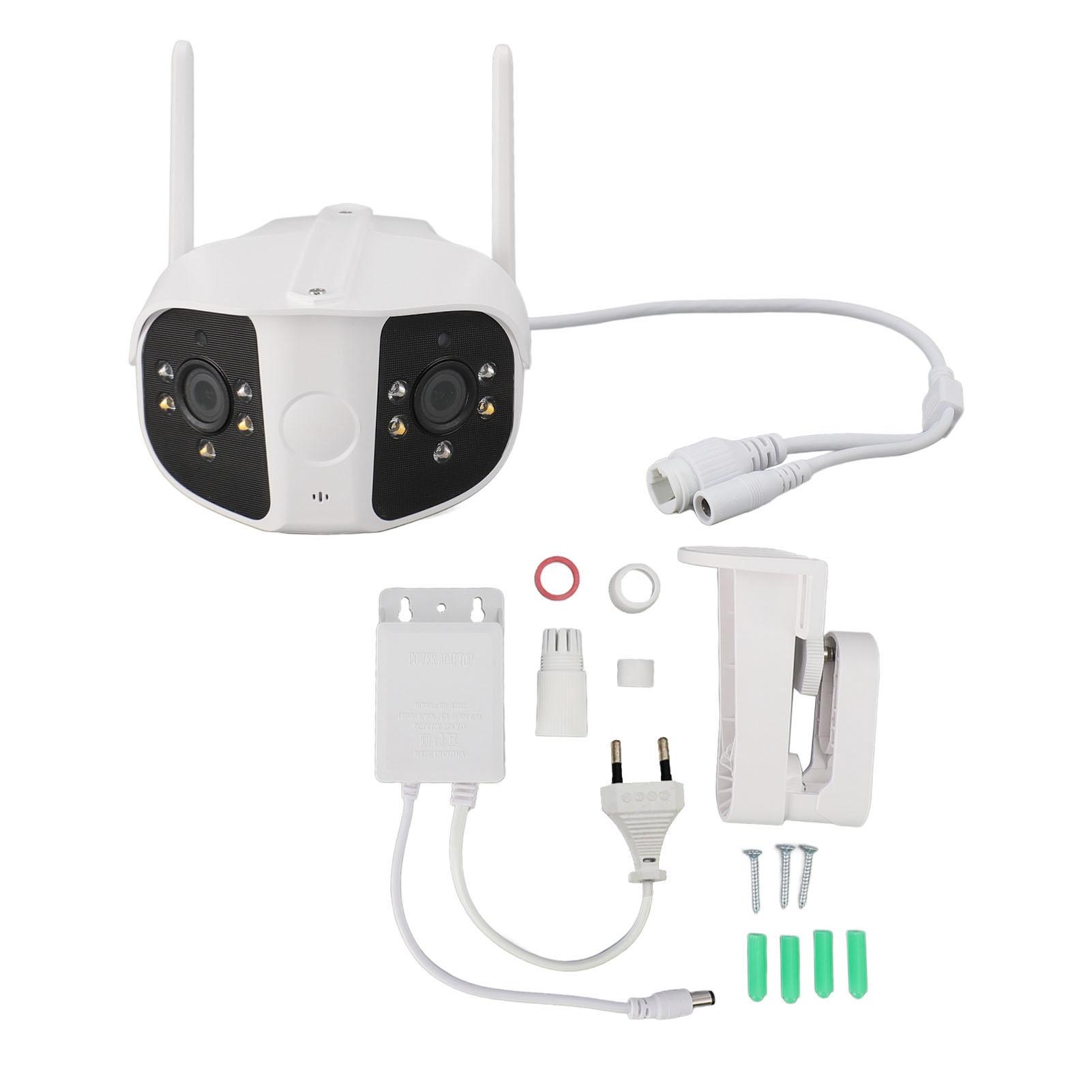4MP WiFi Security Camera 180 Degree Wide Angle 10X Zoom Optical Dual Lens Night Vision 2 Way Talk EU Plug
4MP WiFi Security Camera 180 Degree Wide Angle 10X Zoom Optical Dual Lens Night Vision 2 Way Talk EU Plug